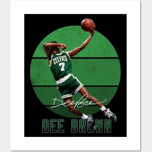 Dee Brown Basketball Legend Signature Vintage Retro 80s 90s Bootleg Rap Style Posters and Art